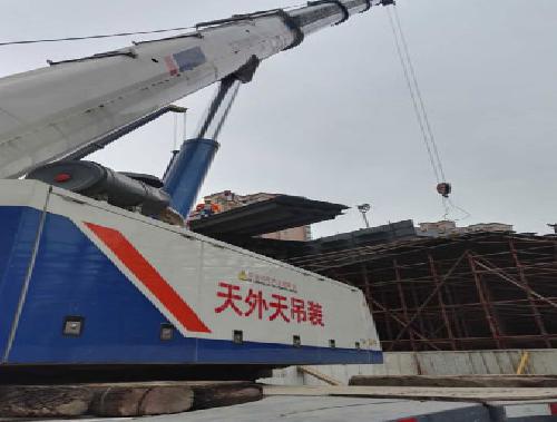 古城路高架施工現場